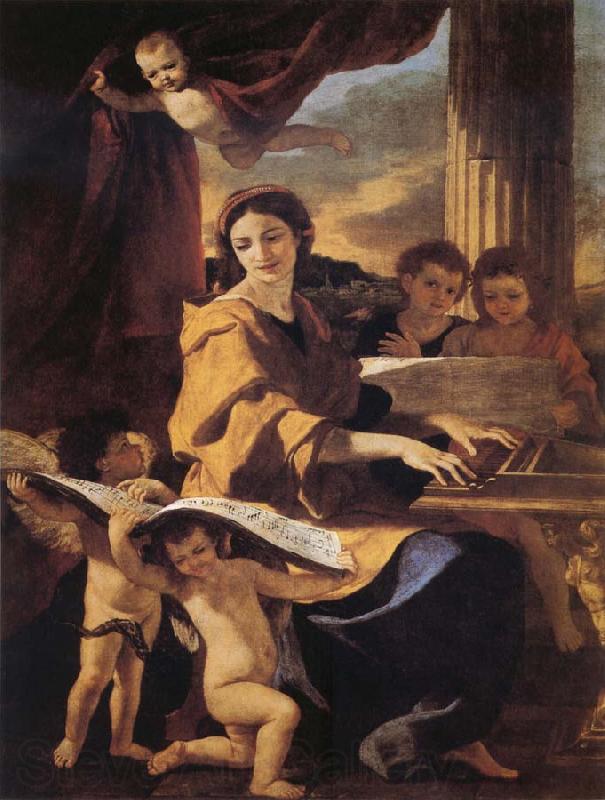 Nicolas Poussin St Cecilia Spain oil painting art